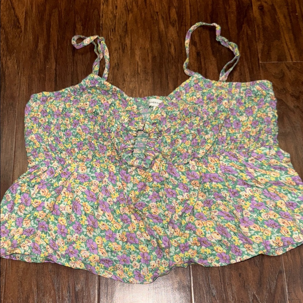 American Eagle Outfitters Multicolor Floral Flowy women’s Size small shirt